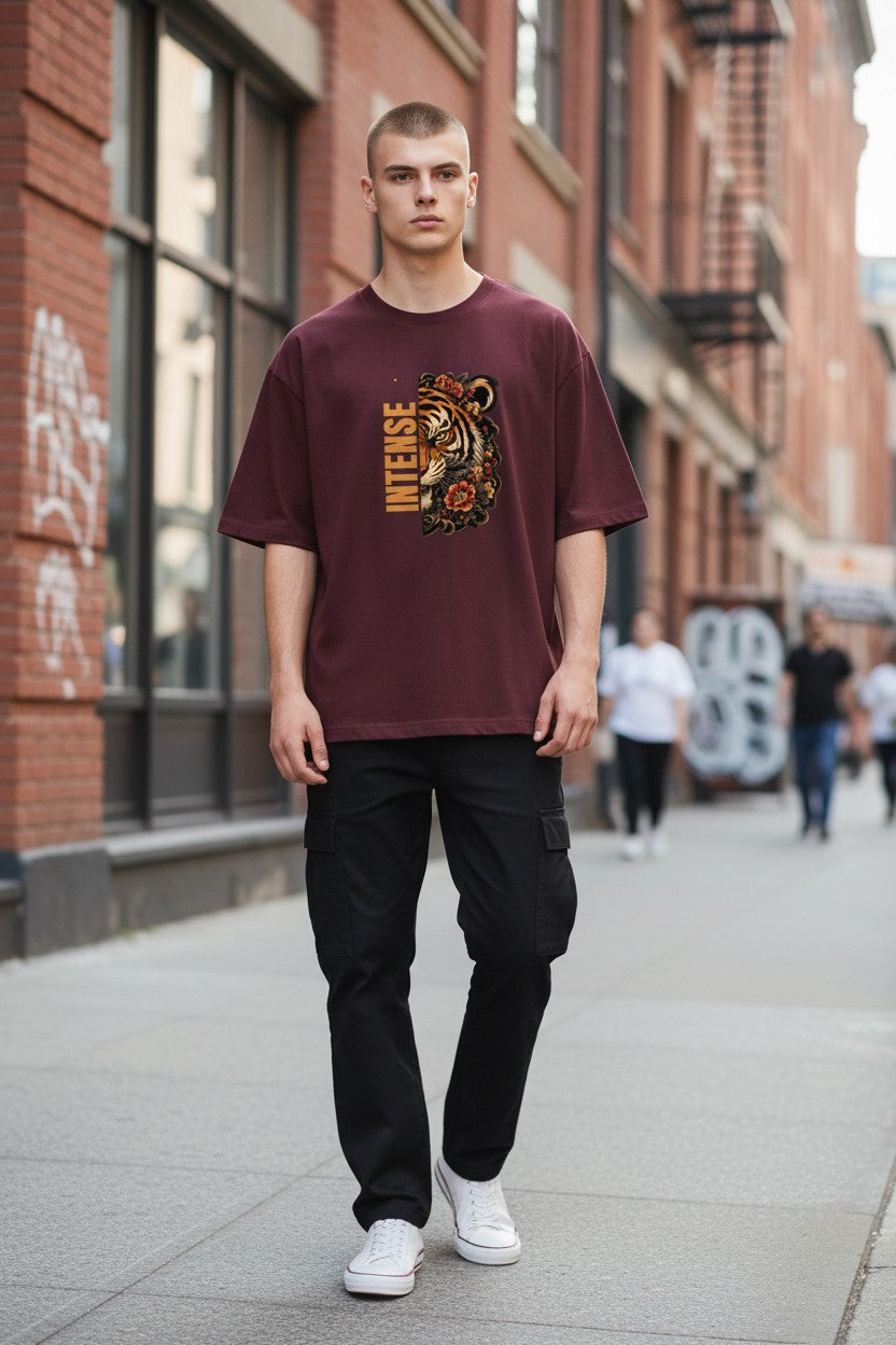 Intense Tiger Oversized Tee – Kairo Japanese Streetwear