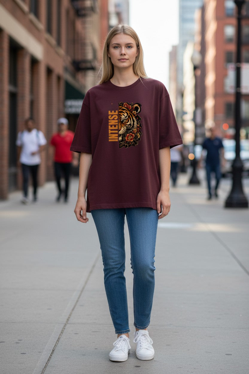Intense Tiger Oversized Tee – Kairo Japanese Streetwear