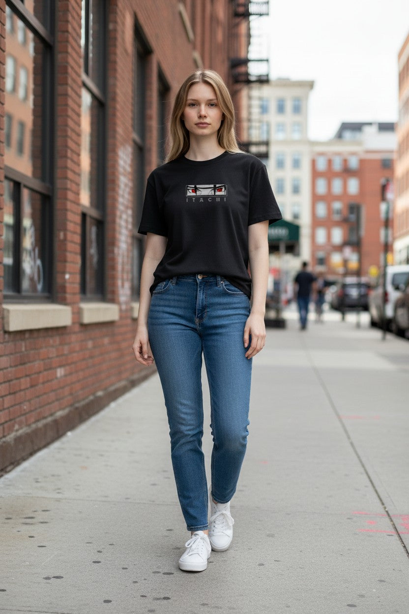 Itachi Sharingan Tee – Kairo Naruto Anime Streetwear