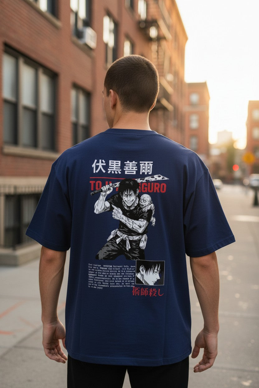 Toji Fushiguro Oversized Tee – Kairo Jujutsu Kaisen Streetwear