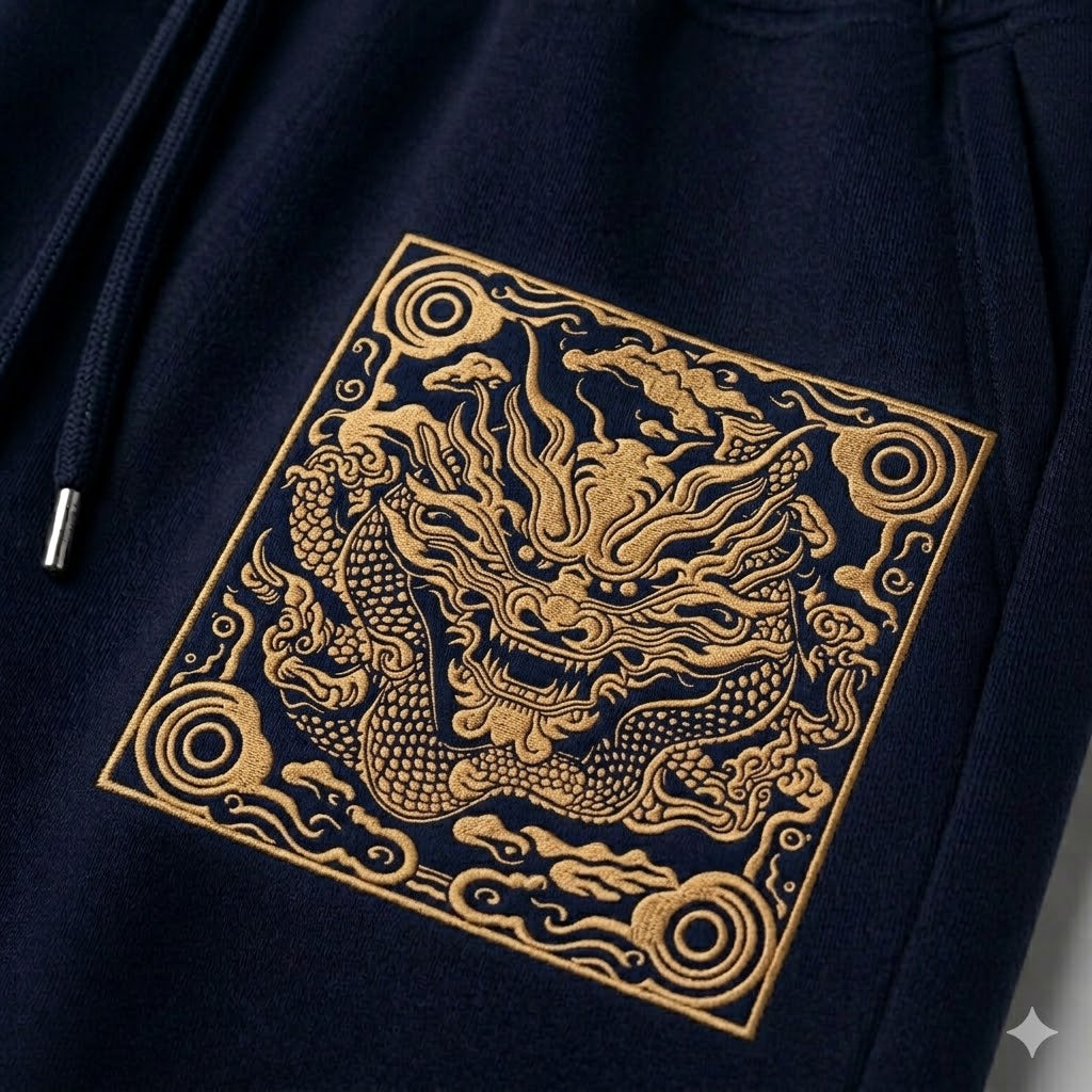 Kairo Mandala embroidery Joggers – Unisex Premium Cotton Streetwear
