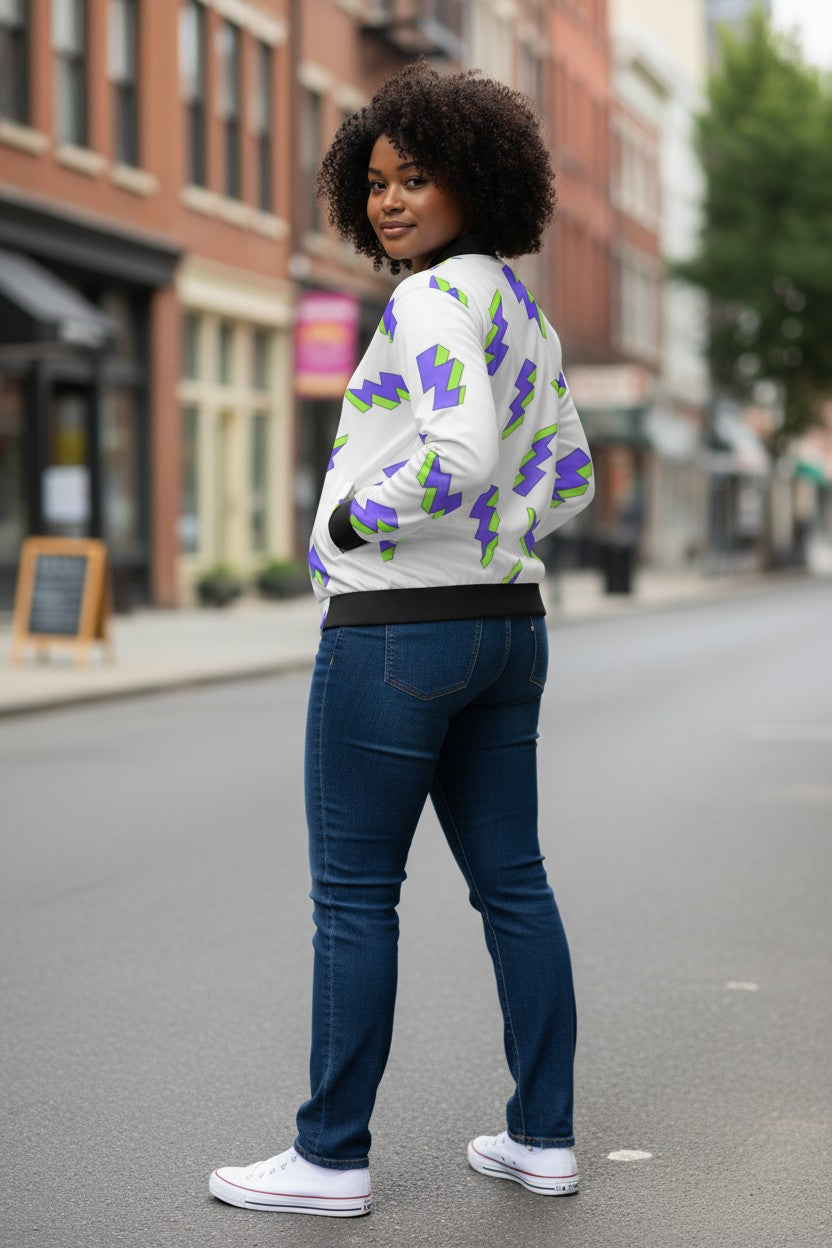 Funky Thunder Bomber Jacket – Premium Streetwear | Kairo