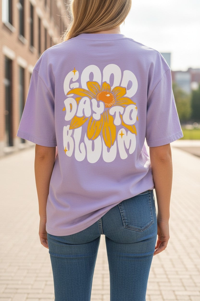 Good Day to Bloom Oversized Tee – Kairo Streetwear