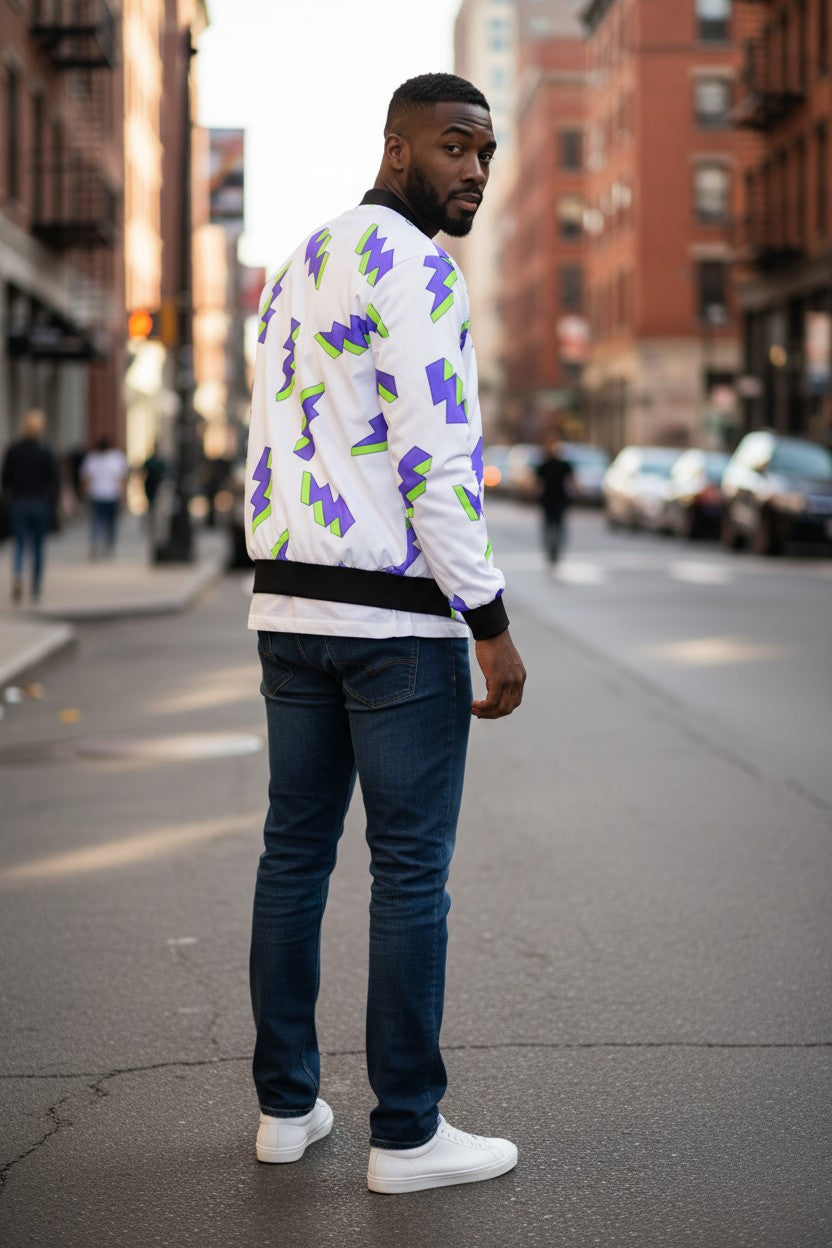 Funky Thunder Bomber Jacket – Premium Streetwear | Kairo