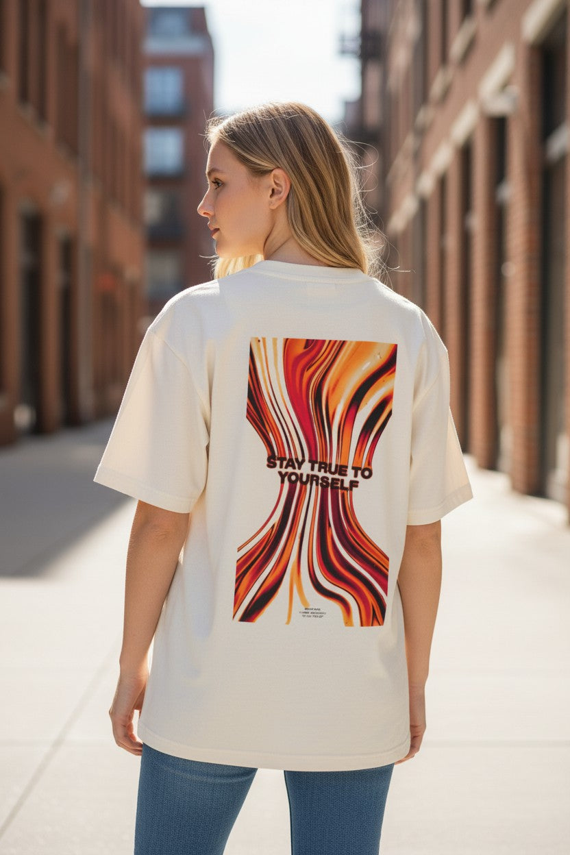 Never Look Back Oversized Tee – Kairo Streetwear