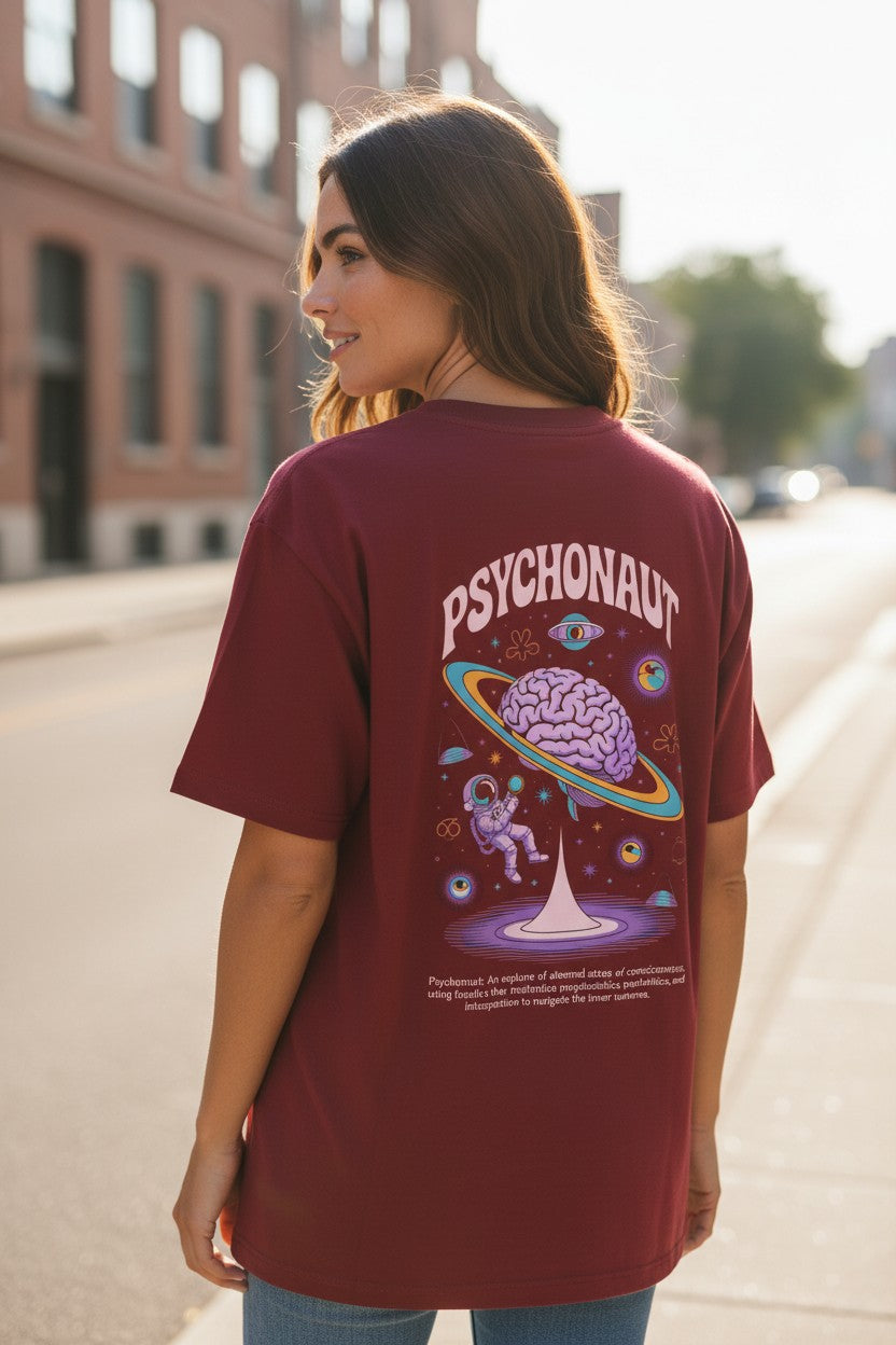 Psychonaut Oversized Tee – Kairo Cosmic Streetwear