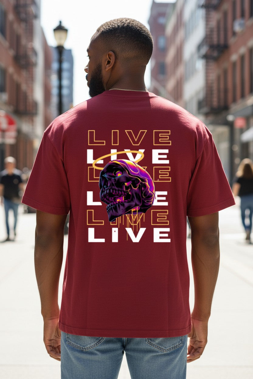 Live Skull Oversized Tee – Kairo Streetwear