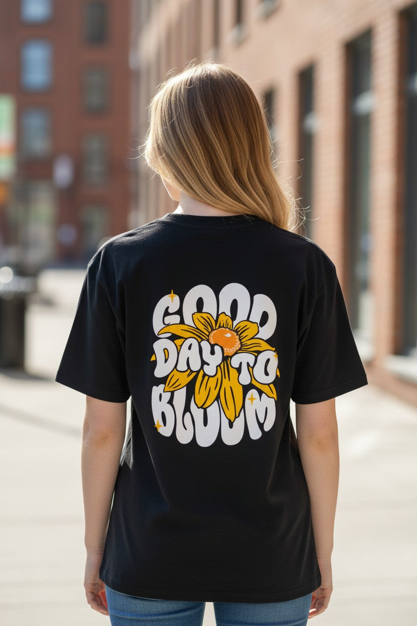 Good Day to Bloom Oversized Tee – Kairo Streetwear