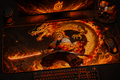 Rengoku Flame Desk Mat