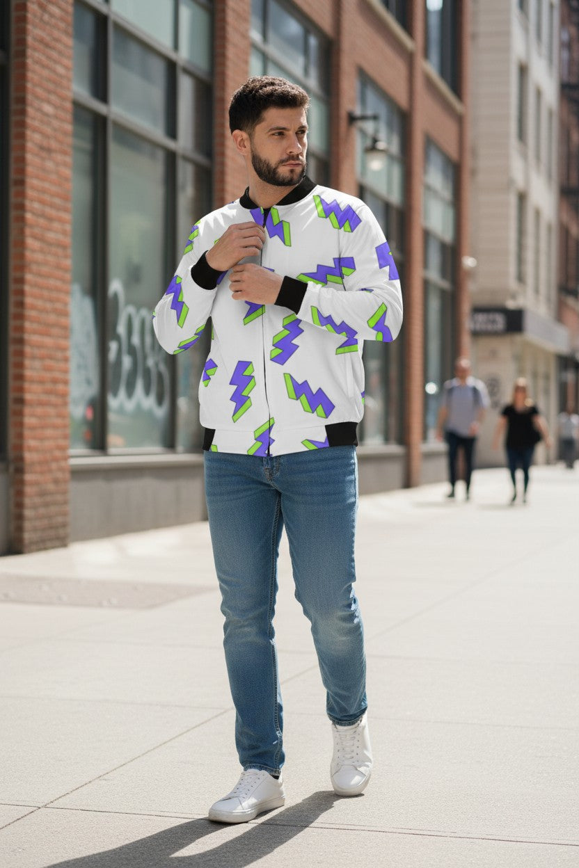 Funky Thunder Bomber Jacket – Premium Streetwear | Kairo